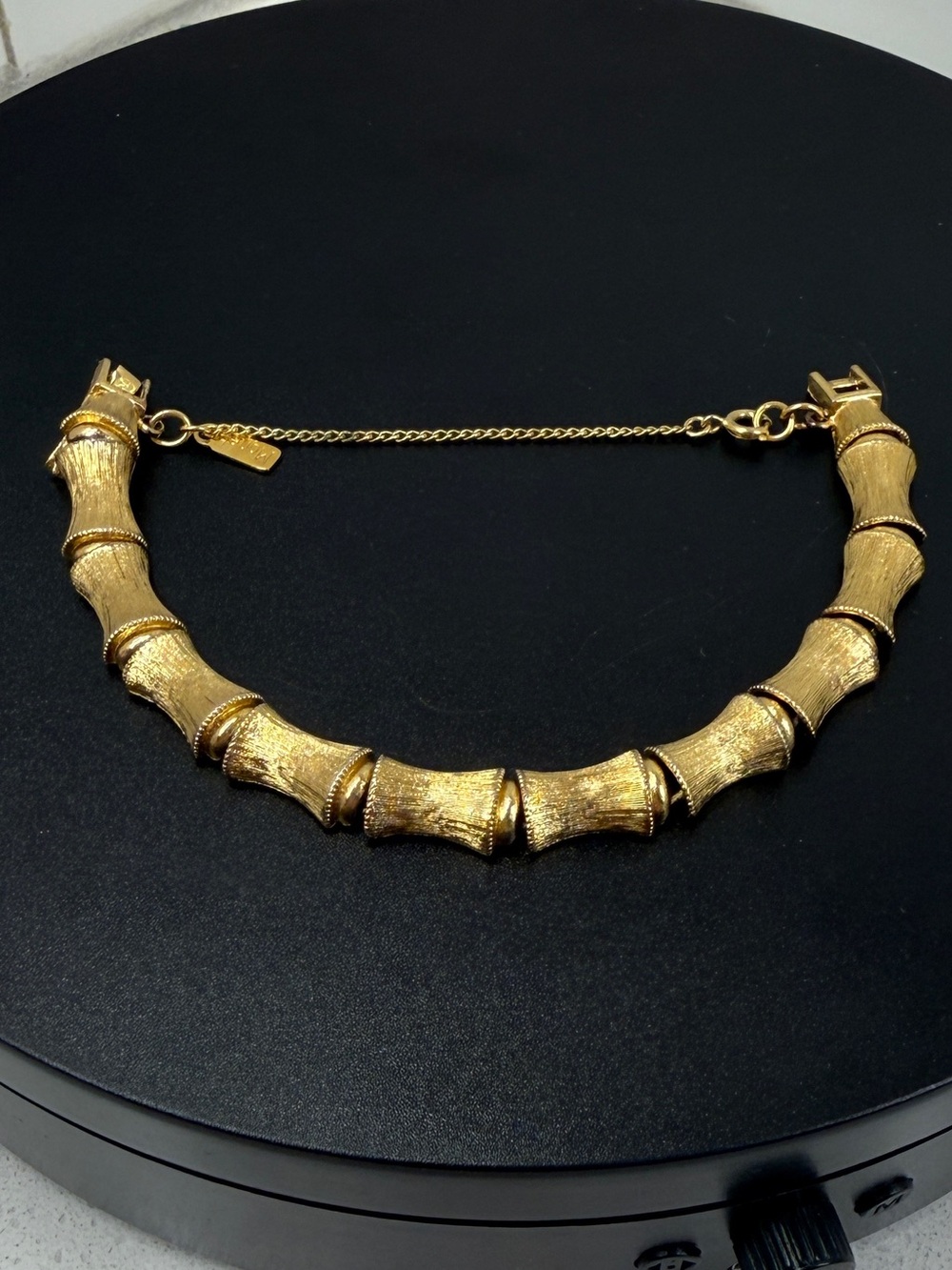 Monet Gold-Tone Bamboo Link Bracelet